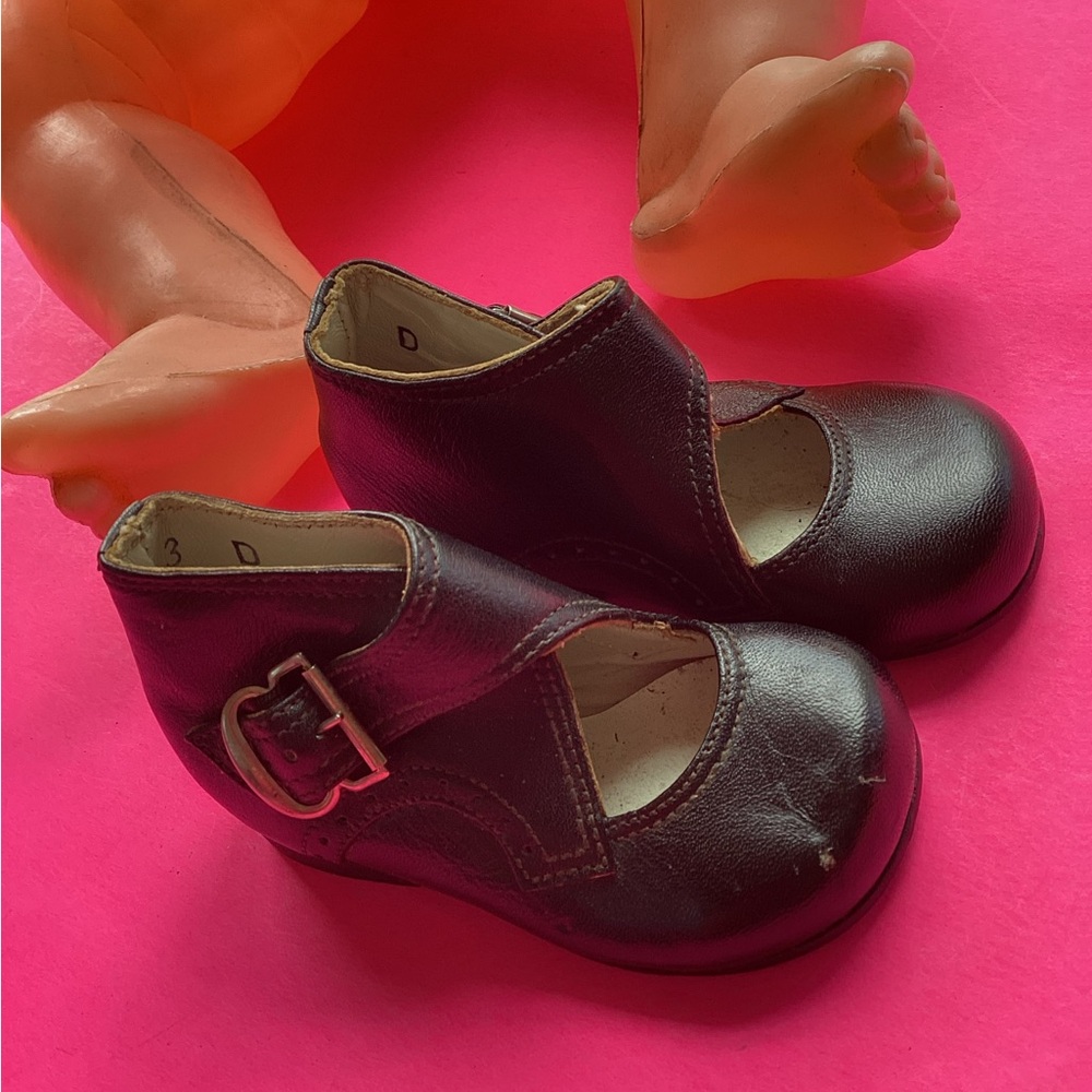 Classic vintage leather booties
